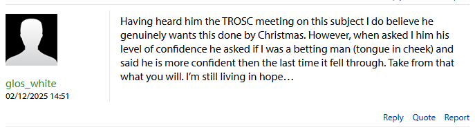 Comment on Palios selling Tranmere via Total Tranmere article
