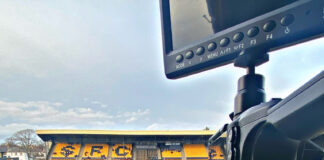 Photo looking out to Haig Avenue before Southport F.C hosted Leek Town on Saturday afternoon. Pic by Aled James