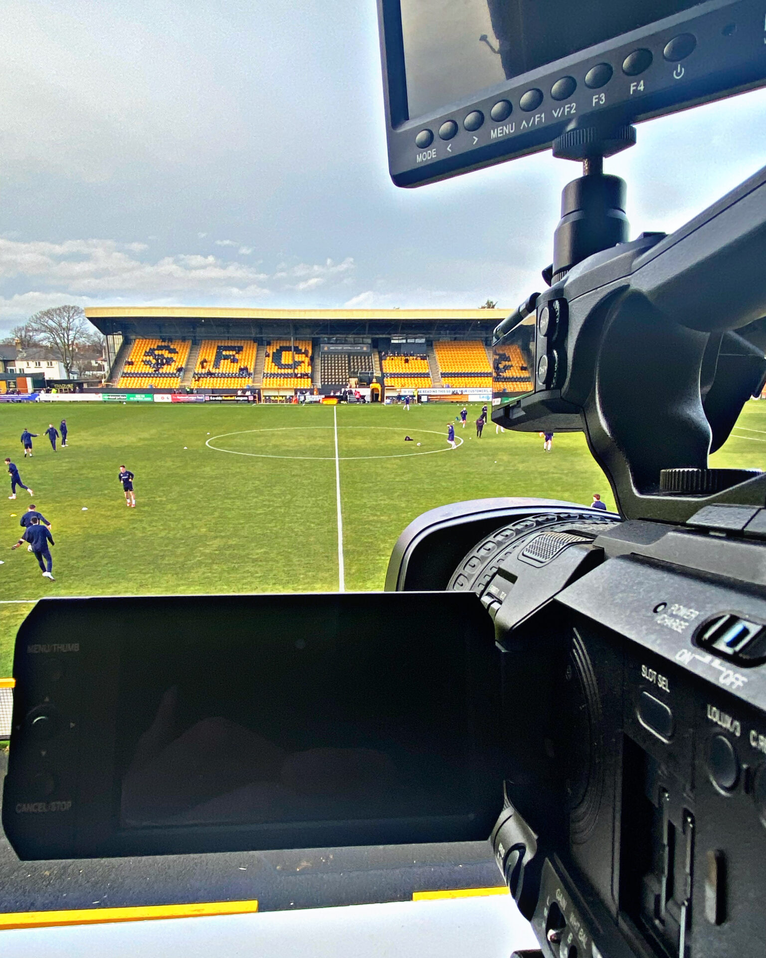 Photo looking out to Haig Avenue before Southport F.C hosted Leek Town on Saturday afternoon. Pic by Aled James