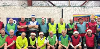 Soccer Dome Walking Footballers- pic by Louis Parr