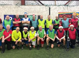 Soccer Dome Walking Footballers- pic by Louis Parr