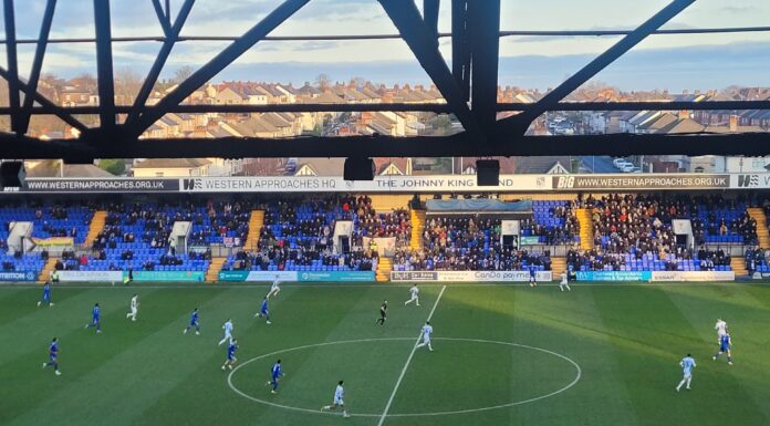 Tranmere suffer defeat to League Two leaders Bromley Tranmere Rovers vs Bromley during a 2-0 defeat. Credits: Owen Linnett.