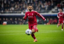 Mohamed Salah (Liverpool) Eintracht Frankfurt - FC Liverpool 22.10.2025 - Free to Use under Alamy Licence (Copyright (nur für journalistische Zwe - Image ID: 3D0J6WF)