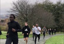 Liverpool Harriers eyeing success at Northern Indoor Championships Liverpool Harriers Athletes training ahead of Indoor Northern Championships season opener in Sheffield, this coming weekend. Pic by Aled James.