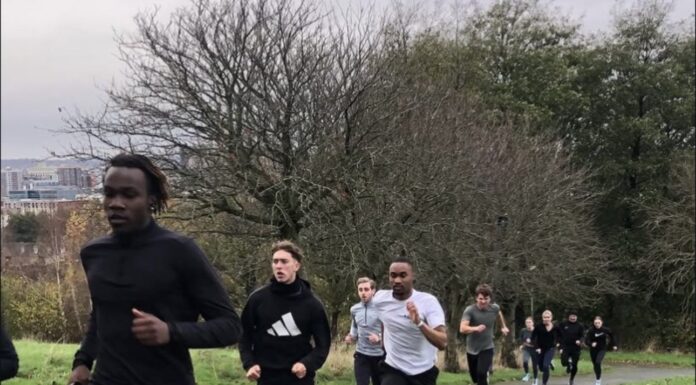 Liverpool Harriers eyeing success at Northern Indoor Championships Liverpool Harriers Athletes training ahead of Indoor Northern Championships season opener in Sheffield, this coming weekend. Pic by Aled James.