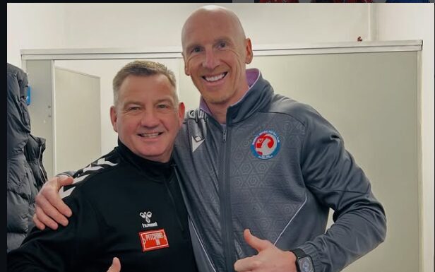 Kevin Ellison with a coach via Instagram