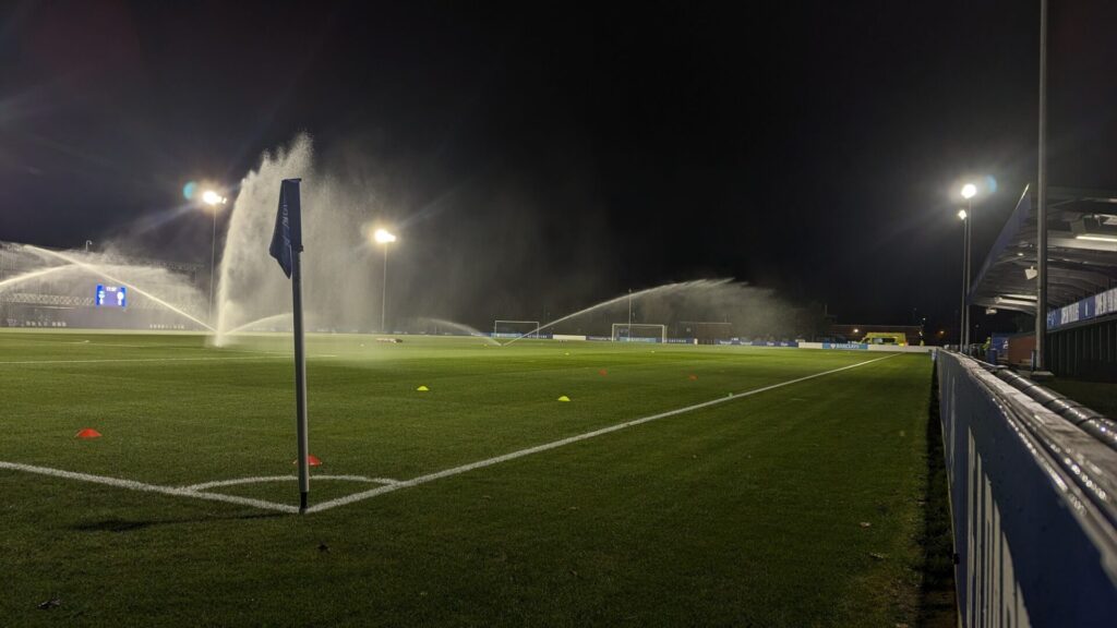 Everton U21 ahead of kick off at Walton Hall Park. By Luke Patrick