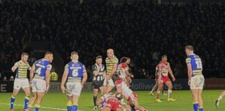 Warrington Wolves v St Helens Rugby - 2026 BETFRED Super League Opening Round Match at the Halliwell Jones Stadium. Photo Taken by Jessica Harris (Student)