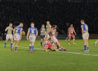 Warrington Wolves stun St Helens defeating them 24-14 in Super League opener Warrington Wolves v St Helens Rugby - 2026 BETFRED Super League Opening Round Match at the Halliwell Jones Stadium. Photo Taken by Jessica Harris (Student)