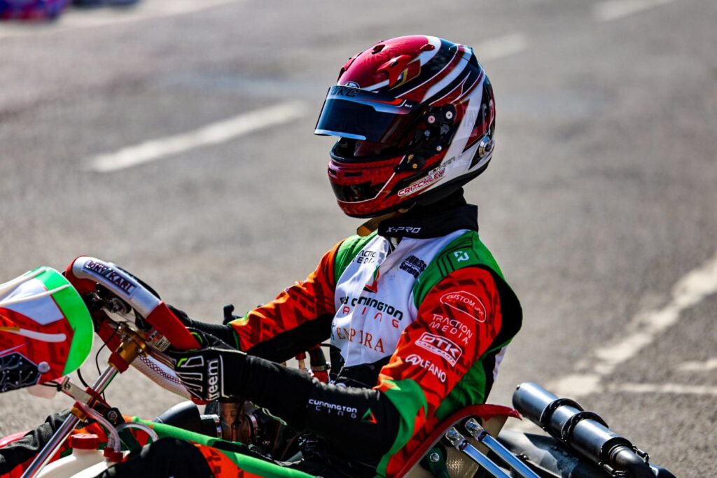 Ethan Karting at Whilton Mill - Image by Elliot Cunnington Traction Media Permission by copyright holder