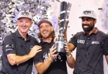 Tommy Fleetwood wins 2026 TGL with Los Angeles Golf Club Photo used under individual (Ross Parry) Alamy license. Photographer: Reinhold Matay