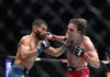 Michael Aswell Jr fights Luke Riley in a featherweight bout during the UFC Fight Night: Evloev vs Murphy at O2 Arena on March 21, 2026, in London, England. (Photo by Torbjorn Tande/PxImages) Credit: Px Images/Alamy Live News