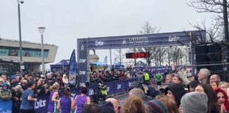2026 Liverpool half marathon finish line - picture by Elsa Wiedfeld