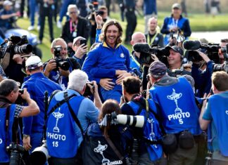 Tommy Fleetwood backs bid for North West to host Ryder Cup Tommy Fleetwood celebrating at the Ryder Cup