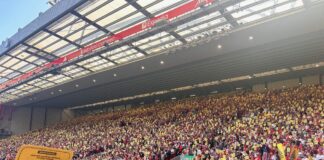 Liverpool ticket price protest - Anfield