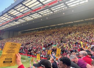 Liverpool fans set for more protests if no action taken on ticket prices Liverpool ticket price protest - Anfield