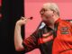 Home favourite Bunting clashes with Clayton in Night 12 in Liverpool 3DTJ39A Krakow, Poland. 22nd Feb, 2026. dart SUPERBET Poland Darts Open Krakow afternoon session round 3 op: Stephen Bunting Credit: Konrad Swierad/Alamy Live News