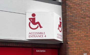 Accessible entrance at Anfield - picture by Elsa Wiedfeld