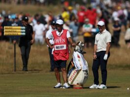 The Open: Rory McIlroy struggles on greens at Royal Birkdale as Suber leads Rory McIlroy on the fairway at the 2nd hole - Royal Birkdale Golf Club, Southport, Merseyside, England; The Open Championship, Round One
