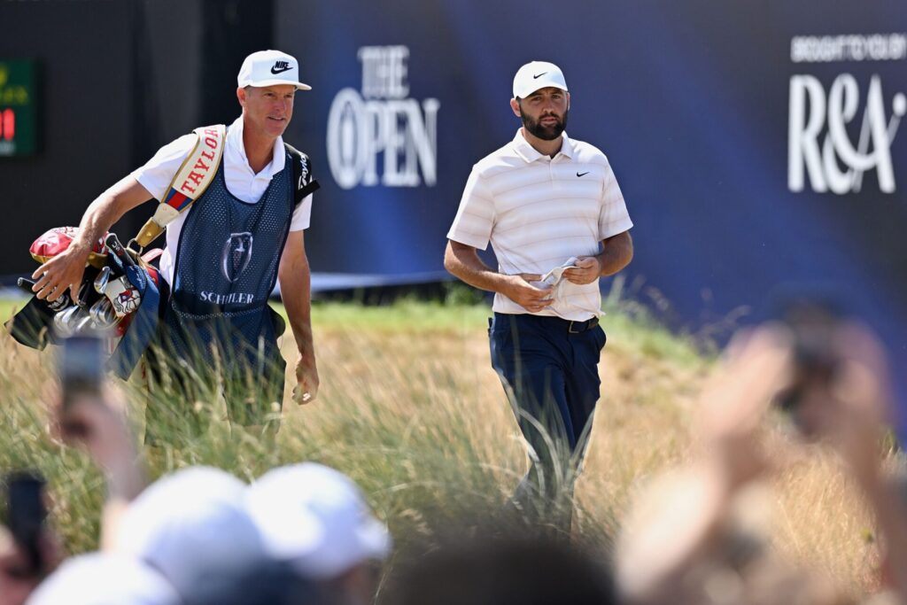 Scottie Scheffler on day four of the open (Image Credit: R&A)